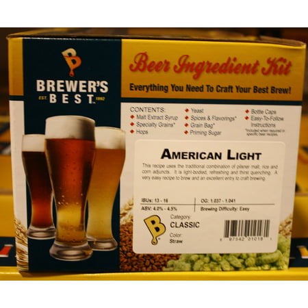 American Light Homebrew Beer Ingredient Kit (Best Light Beer Reviews)