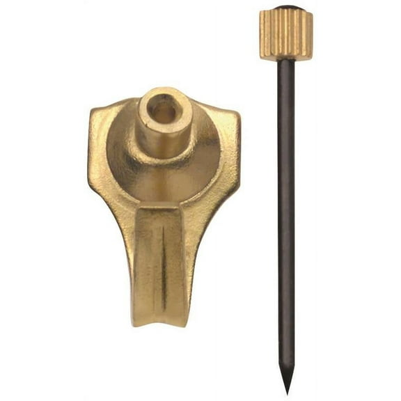 OOK 50022 Picture Hanger, 10 lb, Steel, Brass, Gold