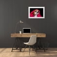 thumbnail image 3 of Jaynes Gallery 14x11 White Modern Wood Framed Museum Art Print Titled - Cocker spaniel puppy covered with blanket, 3 of 4