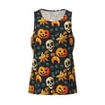 thumbnail image 5 of Sigee Halloween Skull for Men's Workout Tank Top, Athletic Gym Sleeveless Shirt - Quick Dry, Lightweight, Breathable Large, 5 of 9