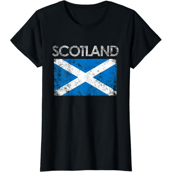 Vintage Scotland UK Scottish Flag Pride Gift T-Shirt