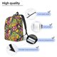 thumbnail image 3 of Fotbe Colrful Tropical Leaves Mochila de Lona con Estampado, Mochila Duradera, Mochila Versátil de Alta Calidad, Mochila Compacta Vintage-Medium, 3 of 5