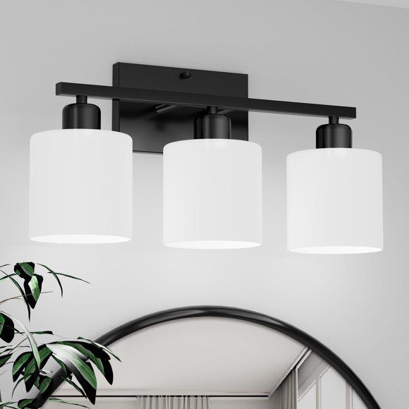 Luminarias de baño Dekang Black Over Mirror de 3 luces
