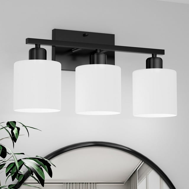 Luminarias de baño Dekang Black Over Mirror de 3 luces