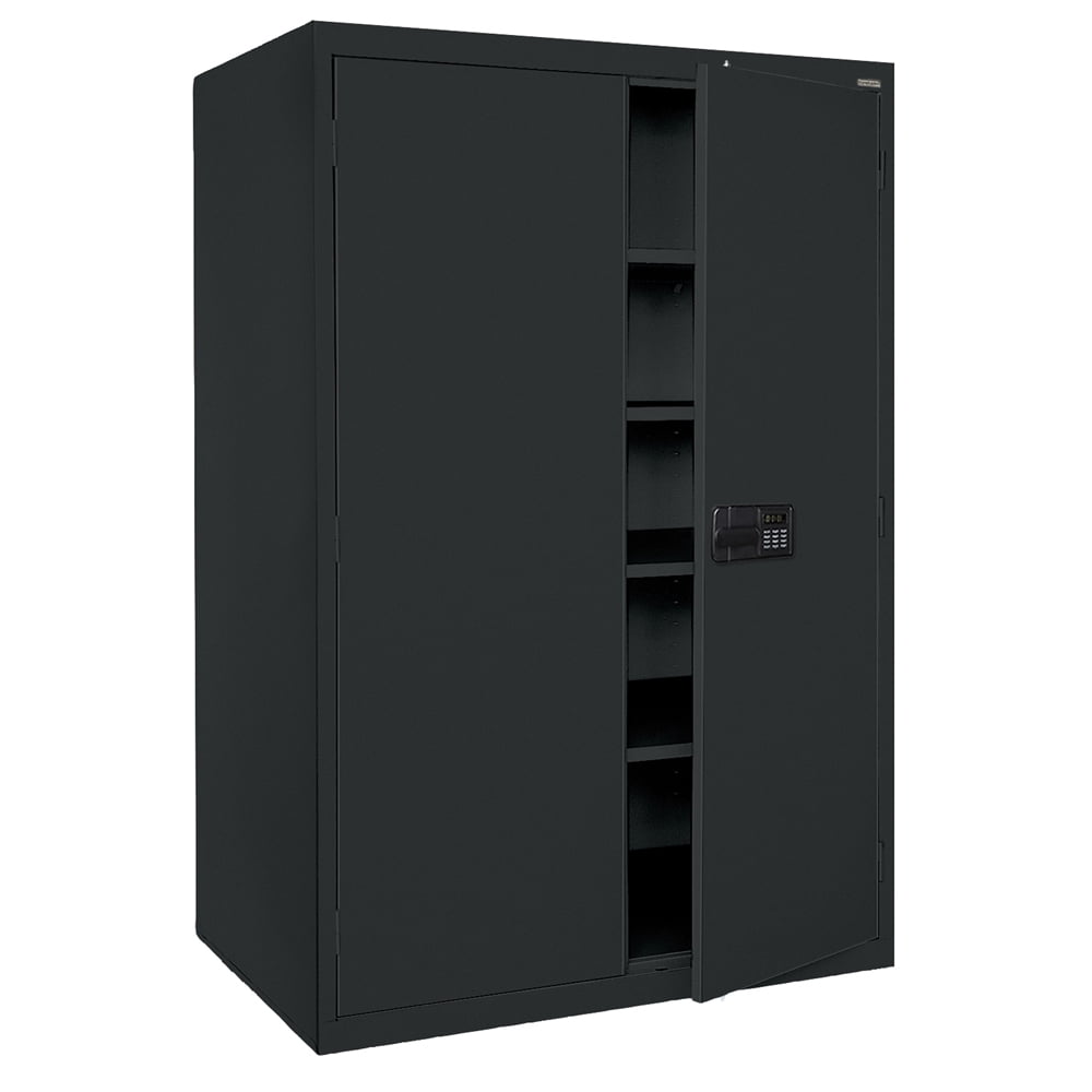 Sandusky Lee 46"W x 24"D x 78"H 5Shelf Steel Storage With Keyless Electronic Handle