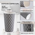 thumbnail image 2 of Tazas de café Lamosi, 473 ml, 180 unidades, papel aislante desechable, 2 of 7