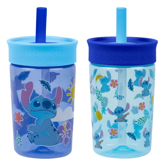 Magma Life Vaso Entrenador para Niños Twin Tumb, 450 ml (2Pzs), Popote Flexible Antiderrames, Fácil de Limpiar, Ideal para Viajes, Botella de Agua para Niños, Apto para Lavaplatos