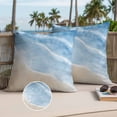 thumbnail image 2 of Summer Beaches Outdoor Pillow Covers Pack of 2 Gradient Navy Blue Ocean Casual Sea Coastal Waterproof Throw Pillow Covers Decorative Cushion Cases for Patio Garden Tent Balcony Couch 20x20 inch, 2 of 9