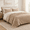 A-camel-King/Cal King-1 Comforter + 1 Blanket + 2 Pillow Shams + 2 Pillow Cases, variant on 4pc 2-in-1-xlforter Set With Detachable Fblanket Camel