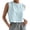 Light Blue, variant on HGIEYS Womens Cropped Cap Sleeve Tank Tops Summer Basic Tee Shirts | Muscle Tank, Crew Neck, Sleeveless Shirts