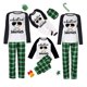 thumbnail image 1 of Pijamas familiares a juego de Navidad para niños con My Snowmies, conjunto de pijamas a cuadros verdes de muñeco de nieve fresco, 1 of 3