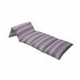 thumbnail image 4 of Chevron Floor Pillow Lounger Cover, Chevron from Small Strikes Horizontal Stripes in Contemporary Design, Nap Mat Printed Fabric Case for 5 Pillows, 88" x 27", Purple Khaki Blue, by Ambesonne, 4 of 5