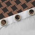 thumbnail image 4 of Manfei Brown Rhombus Pattern Blackout Curtains Set of 2 (52x84 Each),Modern Abstract Geometric Window Curtains,Minimalism Style Curtains and Drapes For Girls Boys,Luxury Bedroom Decor, 4 of 6