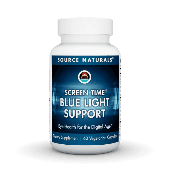 Source Naturals Screen Time Blue Light Support Eye Health for the Digital Age* 60 Vegetarian Capsules