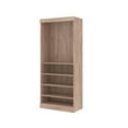 thumbnail image 1 of Bestar Pur 36W Closet Organizer in rustic brown, 1 of 6