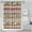 boho-155, variant on Small Stall Narrow Shower Curtain 36"W x 72"L – Tropical Bohemian Leaves, Mid-Century Abstract Boho Botanical Bathroom Decor, Vintage Floral Palm Leaf Pattern, Rustic Tribal Folk Style