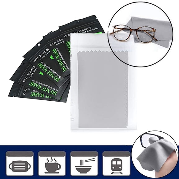 Huayishang Household Rags Glasses for Phone Cleaning Microfiber Lens Screen 5Pcs Cloth Camera Clean Cleaning Supplies, Kitchen Essentials Clearance Sale Grey