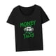 thumbnail image 5 of Camiseta básica para mujer, ajuste regular, cuello redondo, cuello redondo, para vacaciones M, 5 of 7