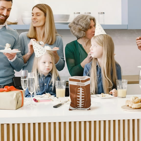 BESTSKY 50pcs Football Goodie Bags Soccer Theme Treat Bags For Birthday Party And Sports Party Storage Bags And Soccer Snack Bags For Team And Cheer Snack Bags