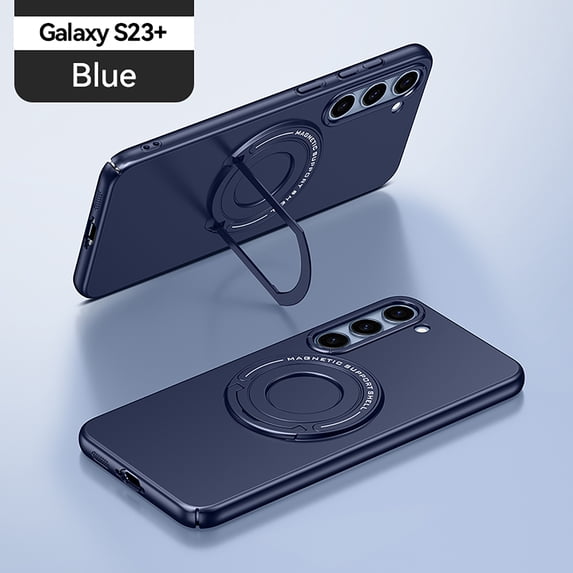 Allytech Magnetic Case for Samsung Galaxy S23 Plus 6.6" 5G - With Ring Holder Stand Compatible Magnetic Car Mount Shockproof Slim Fit Shell Back Cover for Galaxy S23 Plus - Blue