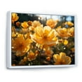thumbnail image 2 of Designart "Yellow Buttercups landscape Sunrise IV" Floral Floater Framed Wall Decor, 2 of 7