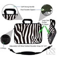 thumbnail image 3 of LSS 15.6 inch Laptop Sleeve Bag Notebook with Extra Side Pocket, Soft Carrying Handle & Removable Shoulder Strap for 14" 15" 15.4" 15.6" - Zebra Print, 3 of 3
