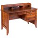 thumbnail image 1 of Eleanor Executive Desk Wood Grain Golden Cherry Freight Free Table Study Writing Office Furniture My Lux Decor Round, 1 of 6