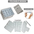 thumbnail image 3 of Moteph Shoe Organizer Closet Storage Solution with Clear Cover & Adjustable Dividers for Shoes, Handbags, Blankets, Linen, Clothing (Grey, Medium - 16 Pairs), 3 of 6