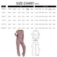 thumbnail image 2 of SUNBS Long Sleeve Lounge Sets for Women Casual Two Piece Outfits Wide Leg Pants with Pockets Crewneck Pajamas Clothing, 2 of 7