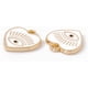 thumbnail image 3 of 10 colgantes de corazón con ojo de aleación esmaltada, dije de corazón dorado con ojo, colgante blanco decorativo, 3 of 3