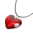 thumbnail image 5 of Vintage Heart Necklace Glass Pendant Colorful Necklace Jewelry Women Valentine Day Gifts Elegant Clavicle Chain Necklace, 5 of 8