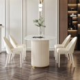 thumbnail image 2 of Luxury Modern Dining Room Sets Console Table Gold Oval Living Room Dining Tables White Yemek Masaları Kitchen Furniture TY20XP My Lux Decor Round, 2 of 13