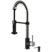 Vigo Vg02001k2 Edison 1.8 GPM 19" H Single Handle Single Hole Pre-Rinse Pull Down Kitchen