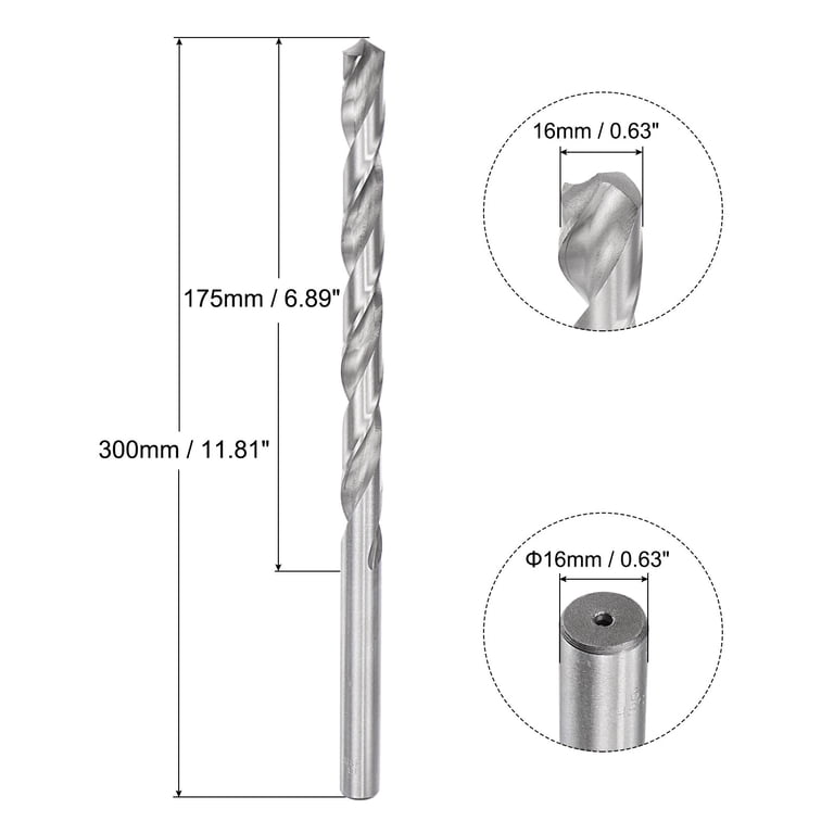 Uxcell 5Pack 1mm Mini Micro Twist Drill Bits, High-Speed Steel Extra Long Drill Bit 80mm