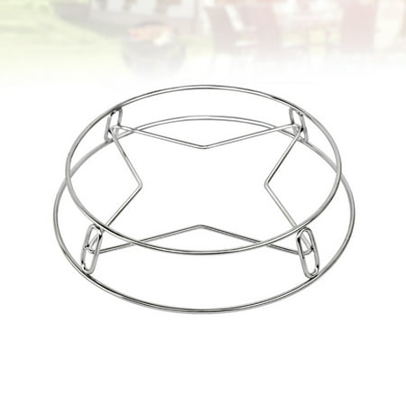 

steamer rack 1pc Stainless Steel Round Shape Pot Rack Multi-function Kitchen Steam Rack Heat Resistant Pan Pad (General Pot Rack Silver)