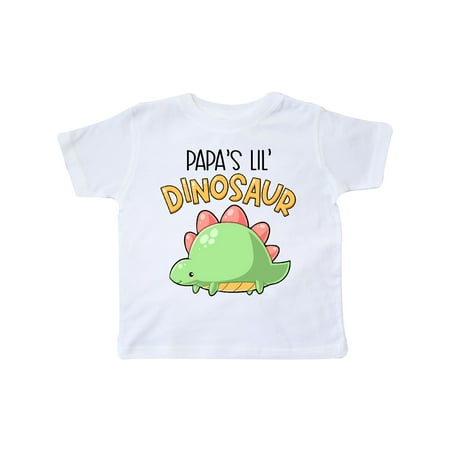 

Inktastic Papa s Lil Dinosaur withCute Stegosaurus Gift Toddler Boy or Toddler Girl T-Shirt