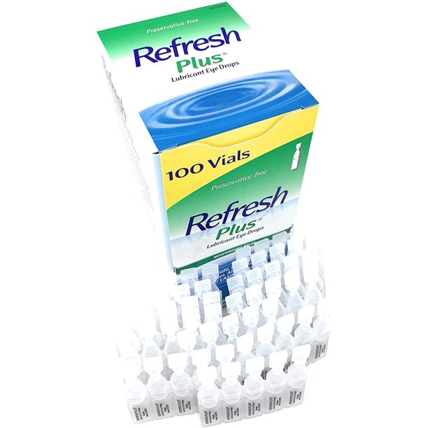 Allergan Refresh Plus Lubricant Eye Drops SingleUse Vials 1 Pack (100