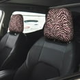 thumbnail image 4 of Headrest Covers for Cars Accessories Interior for Women Men 2Pcs - Tiger zebra stripes print pink Head Rest Cover for Car Decorations, Car Headrest Cover for Car Decor Interior, 4 of 8