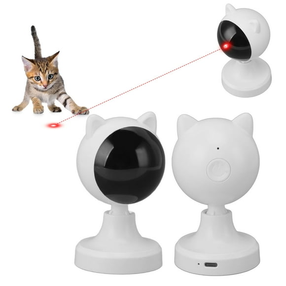 Automatic Cat Toys, ABS Interactive USB Motion Activated Cat Toy USB Rechargeable  For Indoor