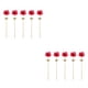 thumbnail image 3 of Moyic 5 piezas de anémona artificial con hojas Real Touch Seda Boda Novia Tallos largos Arreglo de flores para el hogar Decoración Rojo 2Conjunto, 3 of 6