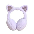 thumbnail image 4 of Baqcunre Hats for Women, Thinking Girls Ear Cat Earmuffs Women Winter Warm Ear Winter Warm Ear Women Classic Fleece Unisex Winter Warm Earmuffs Women Girls Cold Weather Home Color,, 4 of 4
