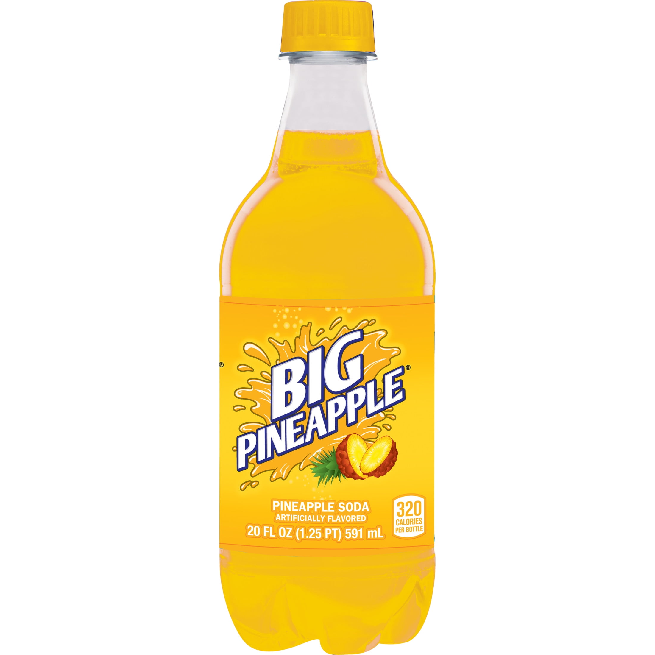 Big Red Big Pineapple Soda, 20 Fl. oz.