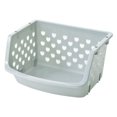 thumbnail image 4 of LEEYNEERLarge Heart Shaped Hole Plastic Stackable Lightweight Storage Bins for Pantry Stackable Bins for Organizing Food  Kitchen  And Bathroom, 4 of 4