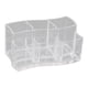 thumbnail image 1 of Estuche transparente para brochas de maquillaje y lápiz labial, organizador de escritorio transparente, soporte para brillo labial para oficina., 1 of 9
