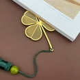 thumbnail image 4 of Wrapables Metallic Bookmark with Tassel for Book Lovers & Readers (Set of 2), Lotus & Clover, 4 of 10