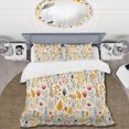 thumbnail image 2 of Designart "Simplicity In Scandinavian Flowers Ii" Multicolor Floral Bedding, 2 of 7