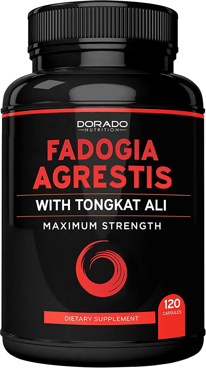 Fadogia Agrestis 600mg & Tongkat Ali 400mg Blend - (120 Capsules) - [Maximum Strength] - Zero Fillers - Gluten Free, Non-GMO, Vegan Capsules
