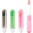 thumbnail image 1 of Travel Toothbrush, 3PCS Travel Toothbrush Set, Mini Toothbrush Soft Portable Toothbrush Travel with Tooth Brush Cover Small Folding Toothbrush Individually Wrapped for Travel Home,Black,Green,Pink, 1 of 7