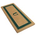 thumbnail image 3 of Heavy Duty Coir Door Mat Single Picture Frame, Monogram U - Green 24" x 57", 3 of 4