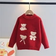 thumbnail image 6 of Zorckvet Baby Girl Clothes Knitted Sweater Crewneck Long Sleeve Tops Comfy Pullover Winter Clothes, 6 of 7
